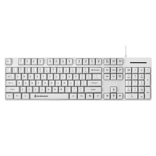 K600 Keyboard RGB Backlight 104 Keys Wired Computer Gaming Keyboard Blue Switches PBT English Color Matching for PC