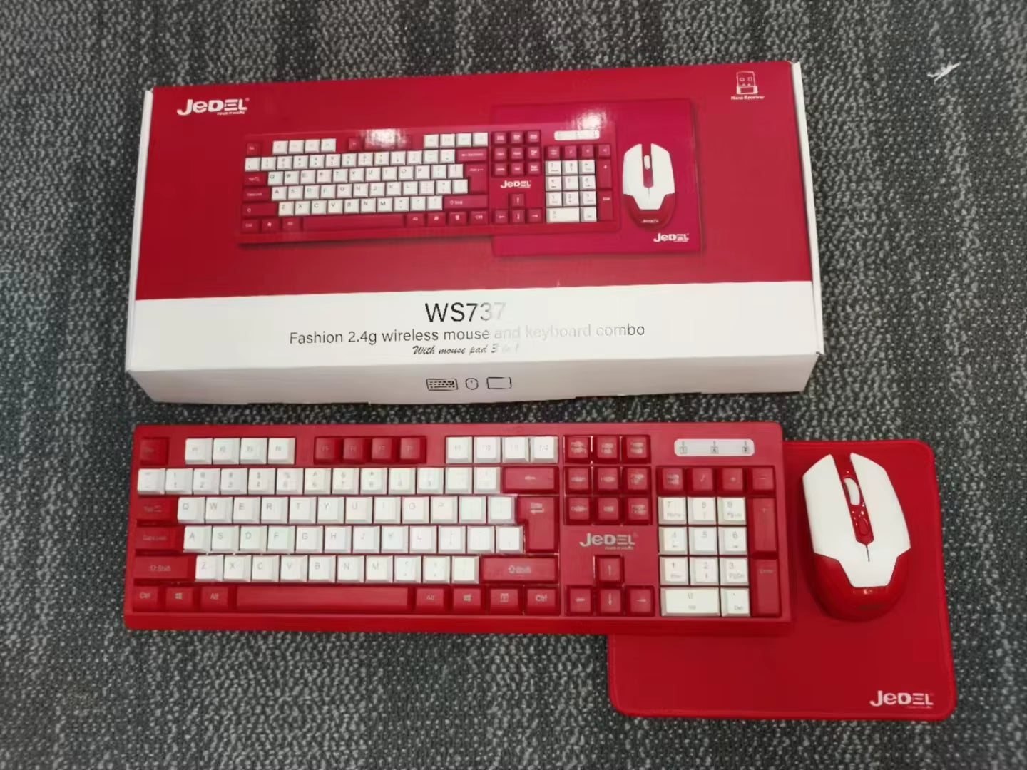 3-In-1 Hot Sale Wireless Keyboard and Mouse Combo with Mousepad EXW Price for PC Computer Laptop