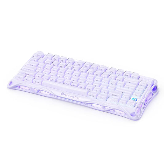 Gravastar Mercury K1 75% Gaming Keyboard Aluminum Alloy Mechanical Keyboard, Gasket Hot-Swap Socket, Linear Switches RGB Backlit