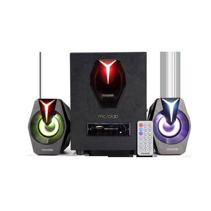 Microlab Stylish 7Colour LED 2.1 Stereo Blue Tooth Speaker G100BT for Gaming