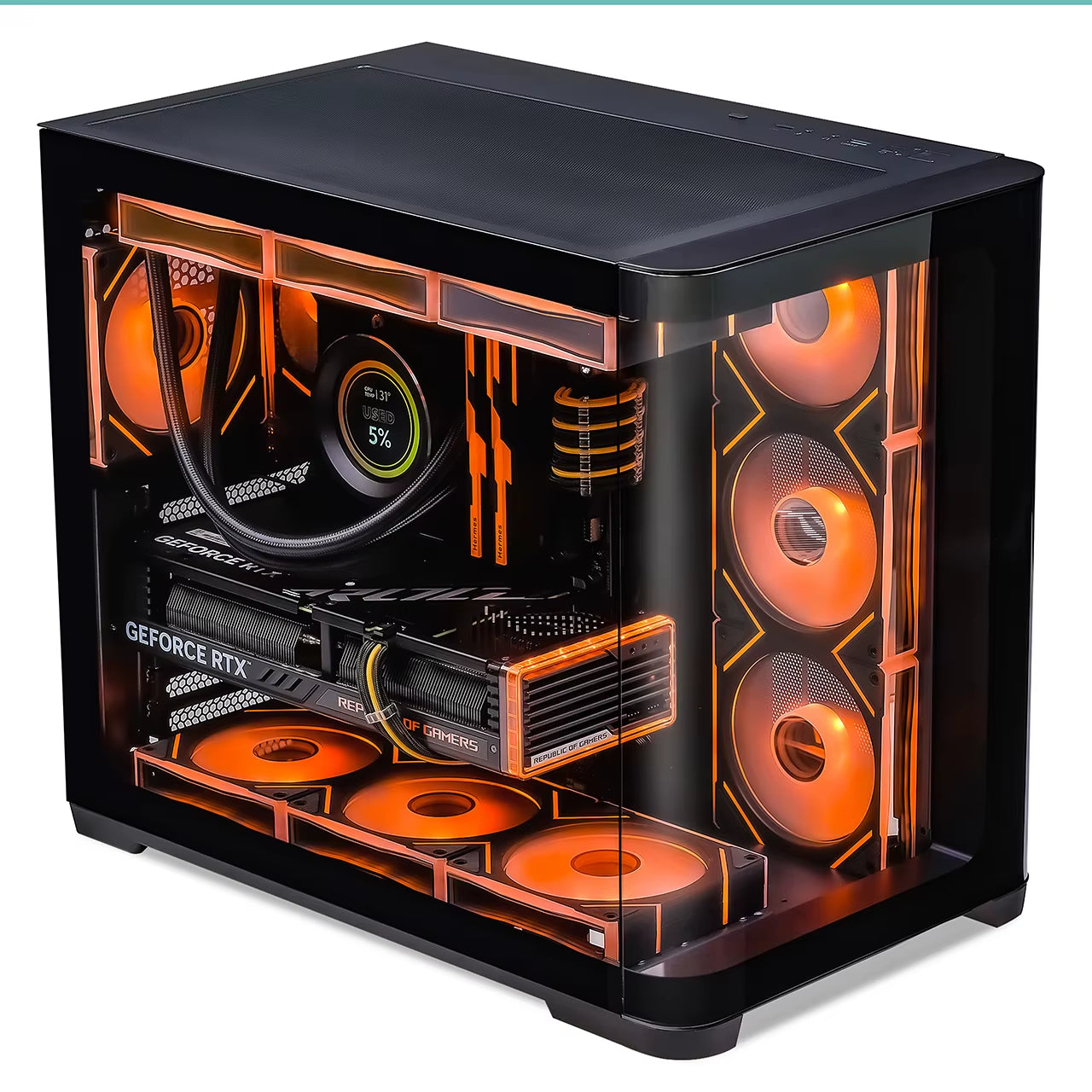 SAMA 2851A PC Computer ATX Gaming Tempered Glass Cabinet PC Case